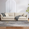 意式北欧布艺沙发科技布现代(布，现代)简约免洗乳胶，四三人位沙发客厅一字型