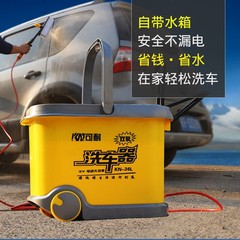 可耐洗车器车载洗车机家用12V高压便携式洗车器双泵充电式洗车泵g