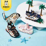 巴布豆童鞋2023夏季儿童运动凉鞋，男童中大童女童包头沙滩鞋潮