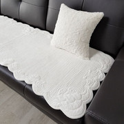 韩国进口短毛绒沙发垫牝欧真皮，实木布艺沙发套欧式简约防滑坐垫罩