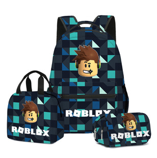跨境外贸虚拟世界 ROBLOX中小学生书包儿童背包双肩包外出旅游包
