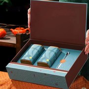高档包装盒空礼盒岩茶红茶大红袍茶叶盒子茶叶罐铁盒礼盒空盒定制