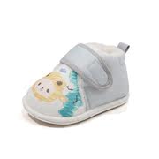 初生婴儿鞋冬款6到12个月小鞋子婴儿棉鞋加绒保暖男宝1岁宝宝冬鞋