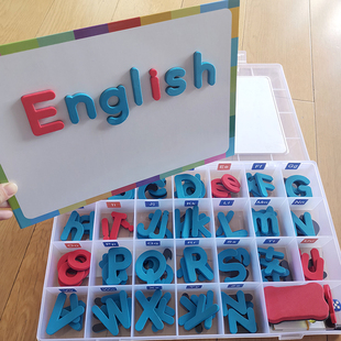 英文字母数字磁力贴幼儿童益智玩具小学英语学习神器单词卡片教具