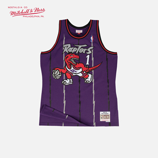 Mitchell&Ness麦迪98-99猛龙队1号SW球迷复古篮球服运动NBA球衣男