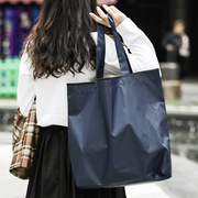 家用日式尼龙手提袋 大号单肩购物袋环保布袋子可折叠便携买菜包j