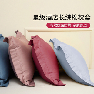 纯棉枕套100全棉枕，头套一对装家用加厚天丝，磨毛枕皮2023高端
