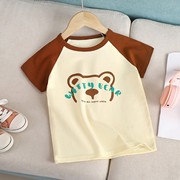 儿童短袖T恤纯棉夏季单上衣宝宝单件韩版男童t恤女童童装