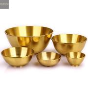 铜碗纯铜摆件铜筷子餐具套装饭碗家用加厚黄铜金碗供水碗