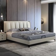 意式极简科技布床轻奢1.8米主卧免洗实木婚床1.5米现代简约布艺床