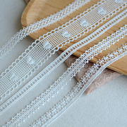 花边布料辅料装饰白色，水溶刺绣蕾丝花边，旗袍服装材料