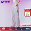 FILA FUSION斐乐潮牌梭织长裤女2024夏季时尚休闲宽松运动裤