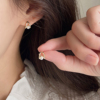 S999纯银针珍珠耳钉2023年潮养耳洞小巧耳环气质高级感耳饰女