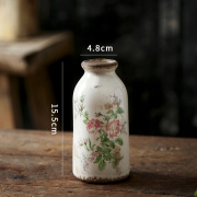 北欧复田园风格陶瓷花瓶居创意古做旧家园艺摆件餐桌干花水培器皿