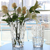 北欧玻璃花瓶透明创意客厅，插花玫瑰百合花，向日葵家用装饰花器摆件