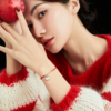 新年手工编织红绳手链女ins小众，设计感高级情侣闺蜜红色葫芦饰品