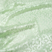 宽幅绿色真丝烂花绡，旗袍汉服连衣裙衬衫桑，蚕丝服装布料面料