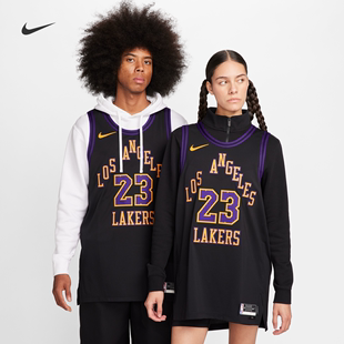 Nike耐克2023/24赛季洛杉矶湖人队NBA男子速干球衣针织DX8763