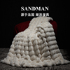 Sandman狩猎女神兔毛短绒盖毯轻奢高级沙发毯毛毯保暖绒毯卧室毯