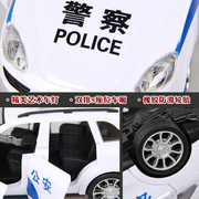 警车路虎遥控开门充电超大仿真模型警察，男孩儿童玩具汽车生日礼物
