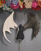 超大号黑白蝙蝠翅膀，万圣节成人cos恶魔，翅膀漫展走秀翅膀道具装饰