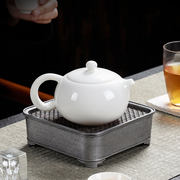 德化羊脂玉茶具茶壶泡茶家用西施壶侧把壶，大容量茶水分离陶瓷单壶