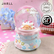 JARLL水晶球音乐盒八音盒送女生女孩儿童生日快乐礼物大耳狗创意
