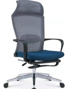 人体工学椅可躺平躺升降搁脚椅转椅职员椅网布椅办公室午休椅