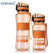 UZSPACE优之水杯夏季户外健身运动水壶创意学生塑料水瓶便携防漏