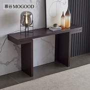新中式实木玄关桌超窄简约后现代靠墙轻奢风入户条案供桌端景台