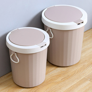垃圾桶家用带盖厕所卫生间创意，弹盖小纸篓客厅，厨房大号有盖垃圾筒