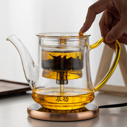 飘逸杯全玻璃内胆泡茶壶茶水分离过滤茶杯家用功夫茶冲茶器飘逸壶