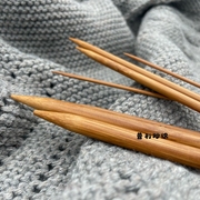 顺林碳化竹针40厘米毛衣针毛线，直针棒针粗针编织毛衣帽子围巾工具