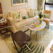 时尚欧式田园叶子地毯，客厅茶几沙发地毯卧室床边手工腈纶地毯定制