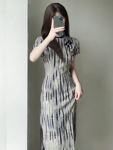 新中式年轻款名媛气质，少女旗袍2023年夏季文艺复古老上海传统