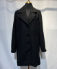 瑞典的品牌羊毛秋冬女款黑色西装领风衣大码宽松休闲扩版大衣外套