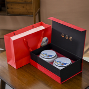 半斤装双罐陶瓷茶叶创意包装盒空礼盒红茶绿茶金骏眉可定制logo