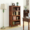 美式实木书柜置物架组合书架欧式简约现代办公落地书橱客厅储物柜