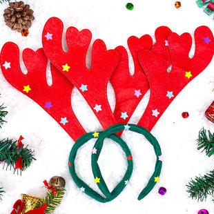 发箍小鹿角幼儿园益智手工，材料麋鹿儿童创意装饰圣诞节