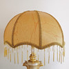 仿羊皮纸带流苏，灯罩台灯落地灯卧室，床头灯耐高温伞型通用灯罩