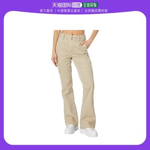 香港直邮潮奢paige女士，dion工装口袋，复古暖沙色牛仔裤