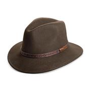 Scala男士帽子礼帽绅士气质宽檐纯色休闲羊毛毡3073196