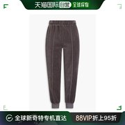 香港直邮STATESIDE 女士 短款棉混纺天鹅绒长运动裤 4384527