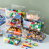 透明乐高拼装零件收纳盒积木，玩具桌面收纳箱儿童，书本整理筐书架柜