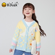 b.duck小黄童针织衫，时尚撞色毛衫外套，儿童春季潮ff1512081