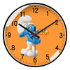 蓝精灵挂钟客厅免打孔简约时尚，儿童卧室时钟，静音钟表创意圆形钟表