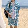 沙滩套装男士海边度假宽松速干沙滩裤，夏季男装三亚旅游穿搭温泉