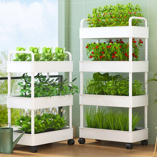 阳台多层种菜神器种植推车顶楼菜架草莓盆室内花架立体组合专用箱