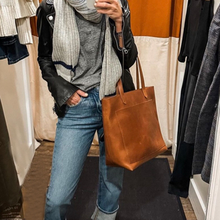 美国Madewell  tote中号托特包女包牛皮单肩包斜跨手提包