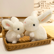 中秋节礼物仿真小白兔公仔毛绒玩具兔子布娃娃儿童玩偶安抚送朋友